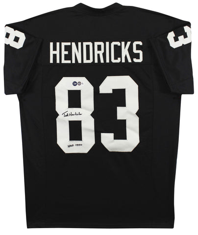 Ted Hendricks "HOF 90" Authentic Signed Black Pro Style Jersey BAS Witnessed
