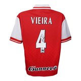 Patrick Vieira Signed Arsenal FC Home Soccer Jersey #4 with Beckett COA