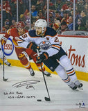 LEON DRAISAITL Autographed "2020 Art Ross" 16" x 20" Photograph FANATICS LE 50