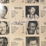 John Brisker Autographed Magazine Page Photo Supersonics 8 Sigs Beckett