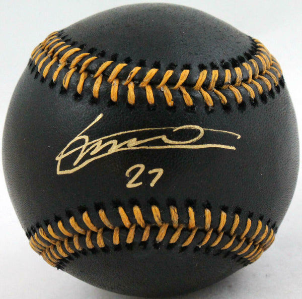 Vladimir Guerrero Jr. Autographed Rawlings OML Black Baseball-Beckett W Auth *Go