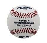 Brian Snitker Signed Braves Rawlings OML White MLB Baseball with 2 Inscriptions
