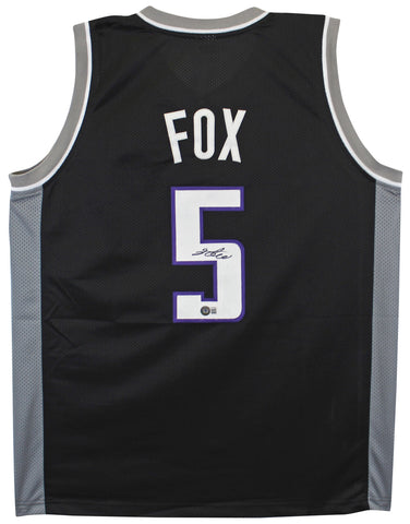 De'Aaron Fox Authentic Signed Black Pro Style Jersey Autographed BAS Witnessed