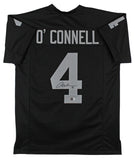 Aidan O'Connell Authentic Signed Black Pro Style Jersey BAS Witnessed