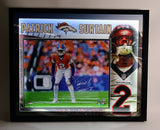 Patrick Surtain II Autographed 16x20 Photo Crouching Lighted Framed Beckett COA