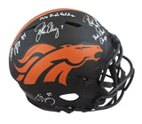 Broncos (4) Elway, Sharpe +2 Signed Eclipse F/S Speed Proline Helmet W/ Case BAS