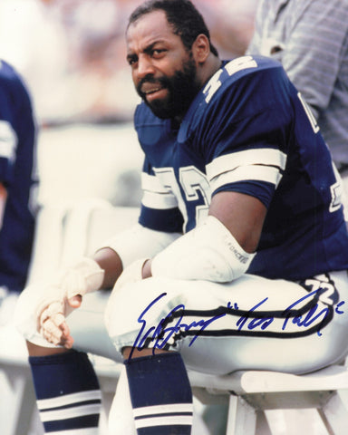 Ed "Too Tall" Jones Autographed Signed 8x10 Photo Dallas Cowboys SKU #244727