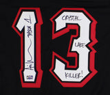 Ari Lehman Signed Friday the 13th Custom Black Jersey - Crystal Lake Killer Insc