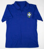 Pele Signed Brazil National Team Jersey (Beckett) 3xFIFA World Cup Champs