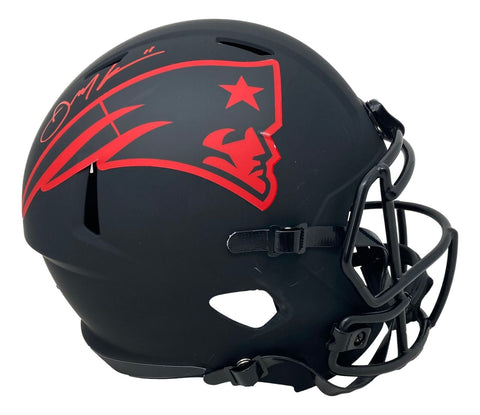 Julian Edelman Signed New England Patriots FS Eclipse Speed Replica Helmet JSA