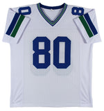 Steve Largent "HOF 95" Authentic Signed White Pro Style Jersey BAS Witnessed