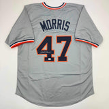 Autographed/Signed Jack Morris Detroit Grey Baseball Jersey JSA COA