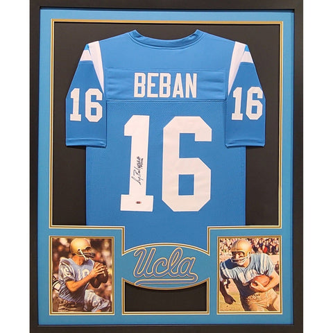 Gary Beban Autographed Signed Framed UCLA Heisman Winner Jersey RADTKE