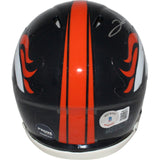 Clinton Portis Autographed Denver Broncos Mini Helmet Beckett 42805