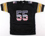 Devin Bush Signed Pittsburgh Pittsburgh Steelers Stars/Stripes Jersey (TSE Holo)