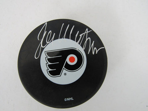 Joe Watson Philadelphia Flyers Autographed/Signed Flyers Logo Puck JSA 138986