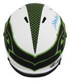 Seahawks Steve Largent "HOF 1995" Signed Lunar Speed Mini Helmet W/ Case BAS Wit