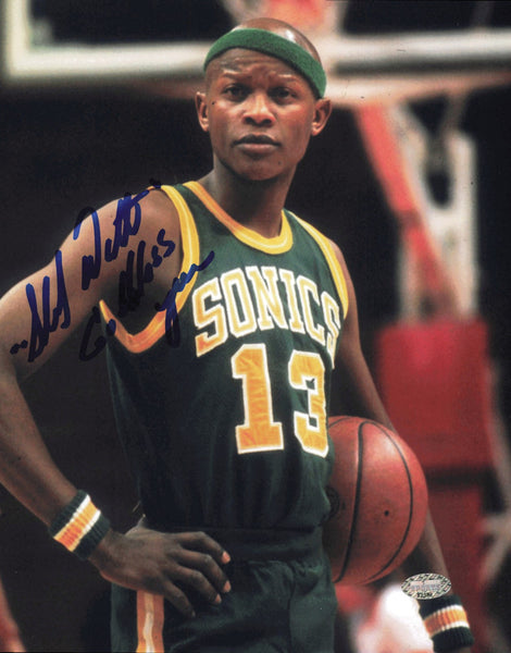 Donald Slick Watts Autographed 8x10 Photo Seattle Supersonics MCS Holo #87383