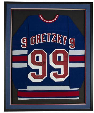 Wayne Gretzky Signed Framed New York Rangers CCM Hockey Jersey UDA
