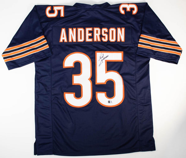 Neal Anderson Signed Chicago Bears Jersey (Beckett) 1986 1st Round Pick/ Florida