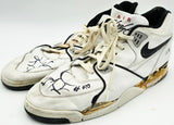 Shawn Kemp Autographed Game Used Nike Air Jordan Shoes Supersonics Beckett