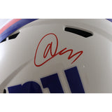Abdul Carter Autographed New York Giants F/S Retro Helmet Beckett Witness 56870