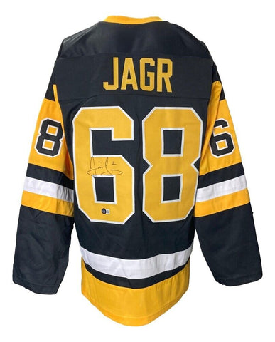 Jaromir Jagr Signed Penguins Jersey (Beckett) Pittsburgh 2xStanley Cup Champ R.W