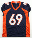 Mark "Stink" Schlereth Signed Broncos Jersey (Beckett) "SBXXXII & XXXIII CHAMPS"