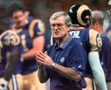 Dick Vermeil Signed St. Louis Rams Mini Helmet "Sugar Bowl XXXIV Coach" /JSA COA