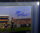 STEVE LARGENT AUTOGRAPHED FRAMED 8X10 PHOTO SEAHAWKS "HOF 95" BECKETT 126534