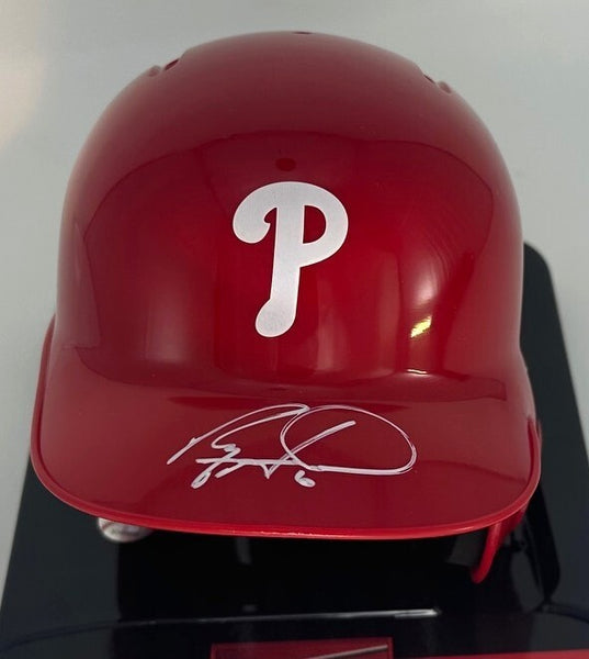 Phillies WS Champ RYAN HOWARD Signed Rawlings Baseball Mini Helmet AUTO - BAS