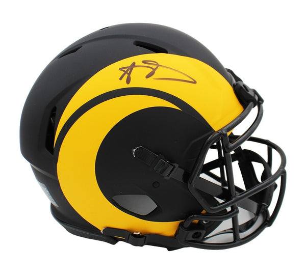 Aaron Donald Signed Los Angeles Rams Speed Authentic Eclipse NFL Helmet