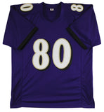 Isaiah Likely Authentic Signed Purple Pro Style Jersey Autographed BAS Witnessed