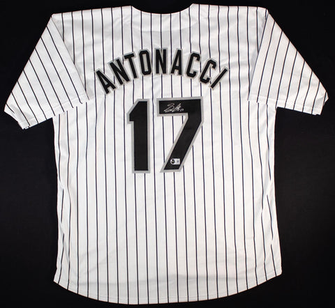 Sam Antonacci Signed Chicago White Sox Pinstriped Jersey (Beckett) Rookie Inf.