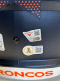 John Elway & Peyton Manning Dual Autographed Broncos Replica Helmet BAS Fanatics