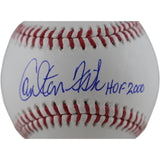 Carlton Fisk Autographed/Signed Boston Red Sox OML Baseball HOF Fanatics 51575