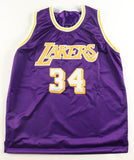 Shaquille O'Neal Signed Los Angeles Lakers Jersey (Beckett) 4xNBA Champ / Center