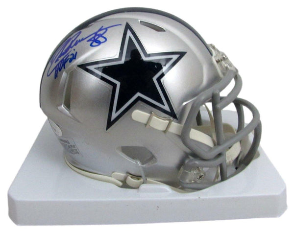 Drew Pearson HOF Autographed Mini Cowboys Speed Football Helmet JSA
