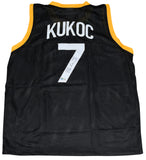 TONI KUKOC SIGNED CROATIA JUGOPLASTIKA #7 BLACK BASKETBALL JERSEY BECKETT