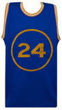 Rick Barry Signed Warriors Blue Custom Basketball Jersey w/HOF'87 - SCHWARTZ