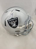 ASHTON JEANTY SIGNED LAS VEGAS RAIDERS F/S SPEED REPLICA HELMET BECKETT QR