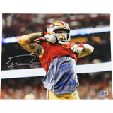 George Kittle Autographed San Francisco 49ers 16x20 Photo Beckett Witness 49877