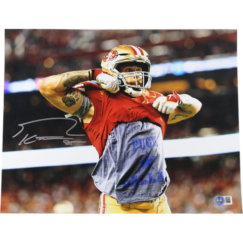 George Kittle Autographed San Francisco 49ers 16x20 Photo Beckett Witness 49877
