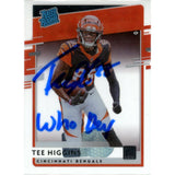 Tee Higgins Autographed Rated Rookie Who Dey Trading Card Beckett 48937