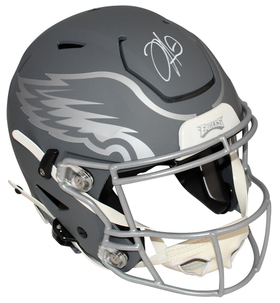 JALEN HURTS SIGNED PHILADELPHIA EAGLES SLATE AUTHENTIC SPEEDFLEX HELMET FANATICS