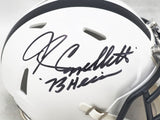 JOHN CAPPELLETTI AUTOGRAPHED PENN STATE WHITE MINI HELMET 73 HEISMAN JSA 221331