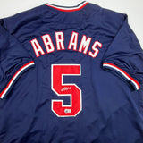 Autographed/Signed CJ Abrams Washington Blue Jersey Beckett BAS COA