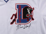 Robert Wuhl (Larry Hockett) Signed "Bull Durham" Durham Bulls Jersey (PSA COA)