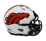 Shannon Sharpe Signed Denver Broncos Speed Lunar NFL Mini Helmet