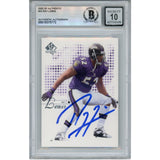 Ray Lewis Autographed 2002 Upper Deck SP #23 Trading Card Beckett 52975